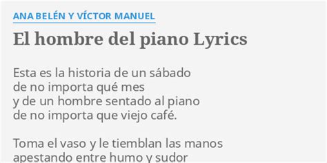 el hombre del piano letra